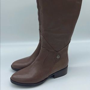 Sole Bound by Baretraps Womens Dreia Leather Tall Riding Boots Heels BHF…